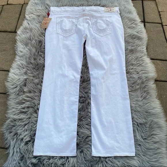 NWT True Religion Straight Jeans Men’s White 46 - Picture 2 of 6